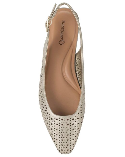 BareTraps Natural Riva Slingback Flats