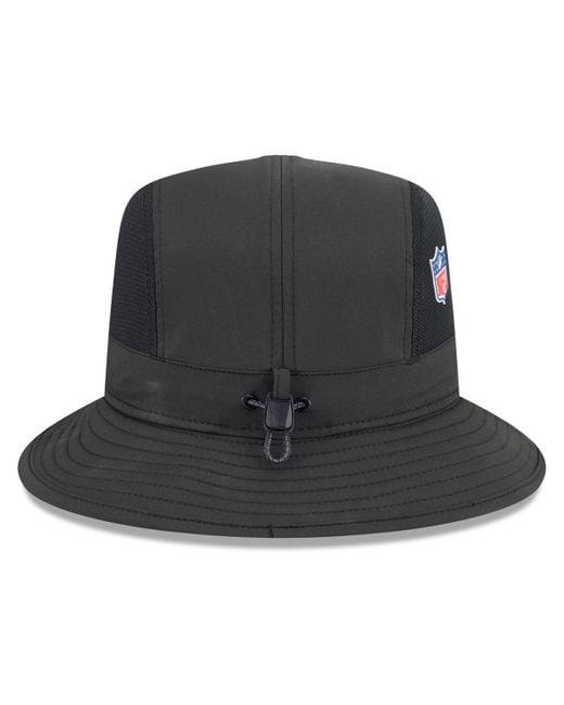 KTZ Black Las Vegas Raiders 2025 Sideline Bucket Hat for men