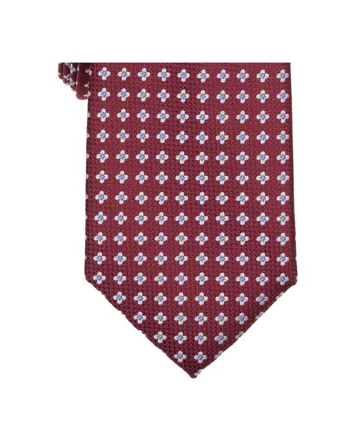 Club Room Red Ascot Neat Pattern Tie for men