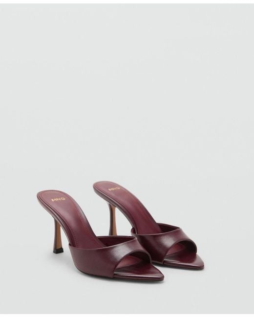 Mango White Pointed-heel Sandals