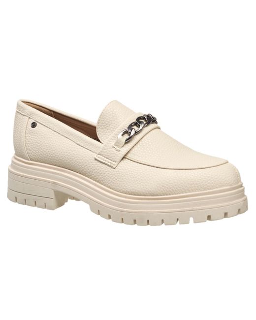 French Connection White Tatiana Loafer