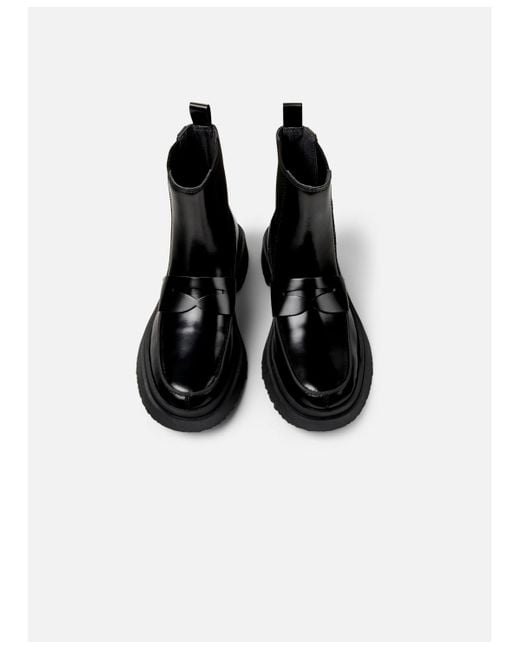 Camper Black Walden Leather Chelsea Bootie