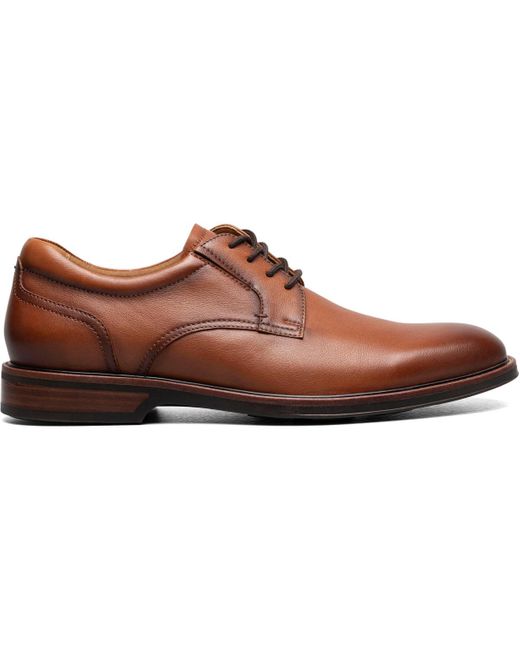 Florsheim Brown Traveler Plain Toe Oxford for men