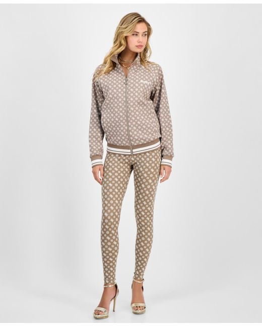 Guess Gray aggie Peony Full-zip Sweatshirt