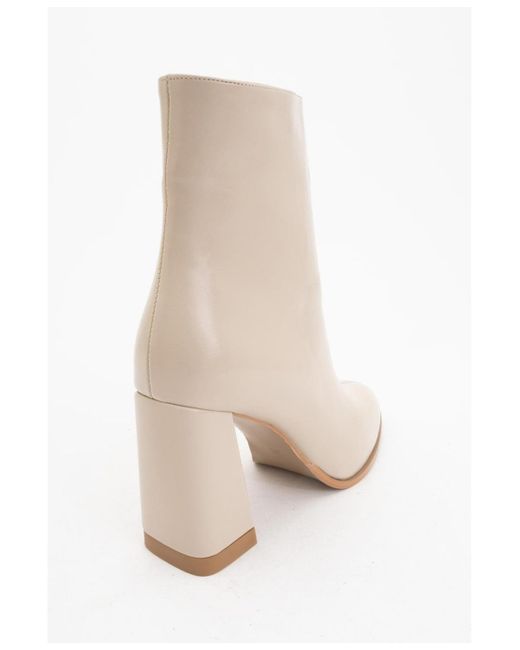 Prologue Shoes White Jewel High Heel Boot