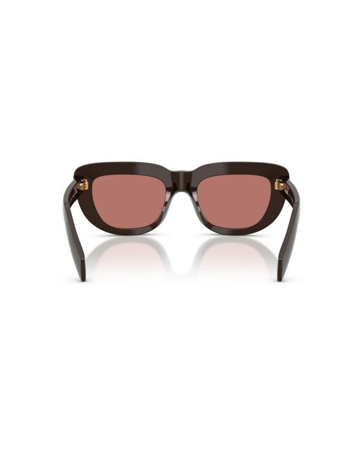 Prada Brown Rectangle Sunglasses