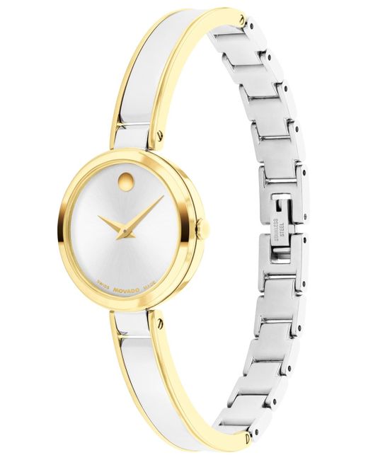Movado Metallic Moda Swiss Quartz Stainless-steel Yellow Pvd Watch