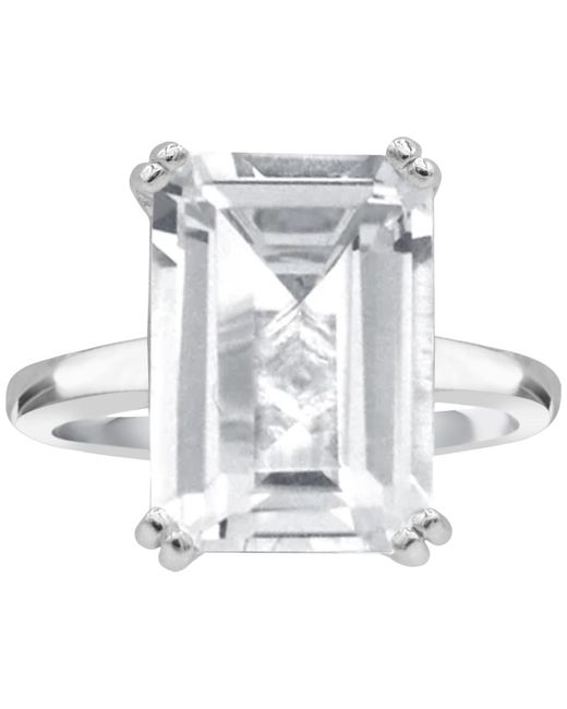 Macy's Metallic Gemstone Emerald-cut Statement Ring