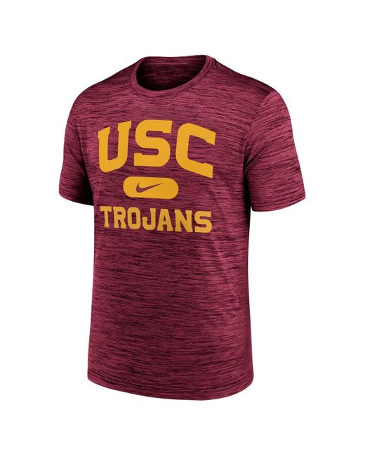 Nike Red Usc Trojans Velocity Mascot Performance T-shirt for men