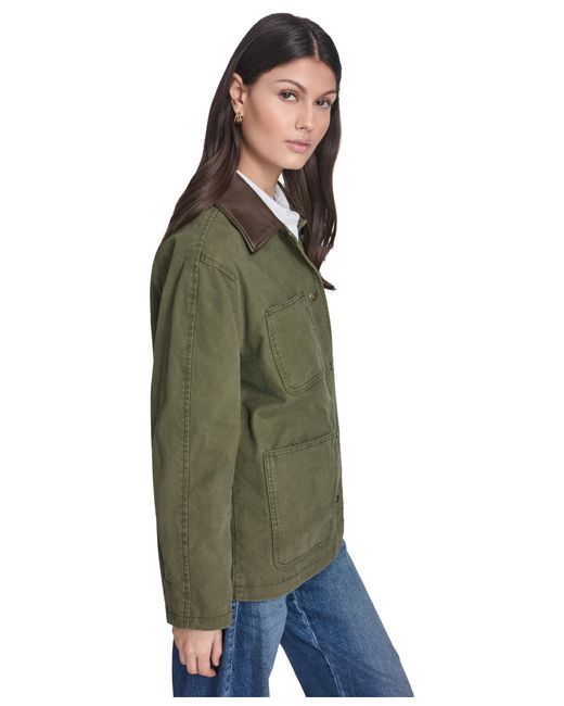 Levi's Green Laydown Collar Jacket