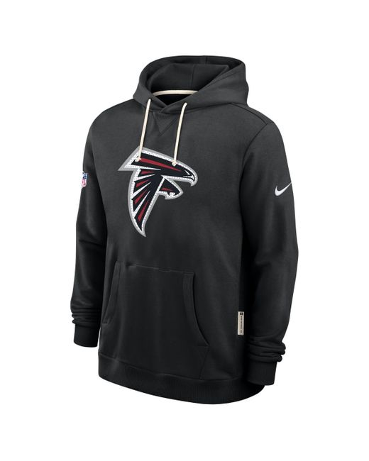 Nike Black Atlanta Falcons Sideline Standard Issue Initial Home Dri-fit Hoodie for men