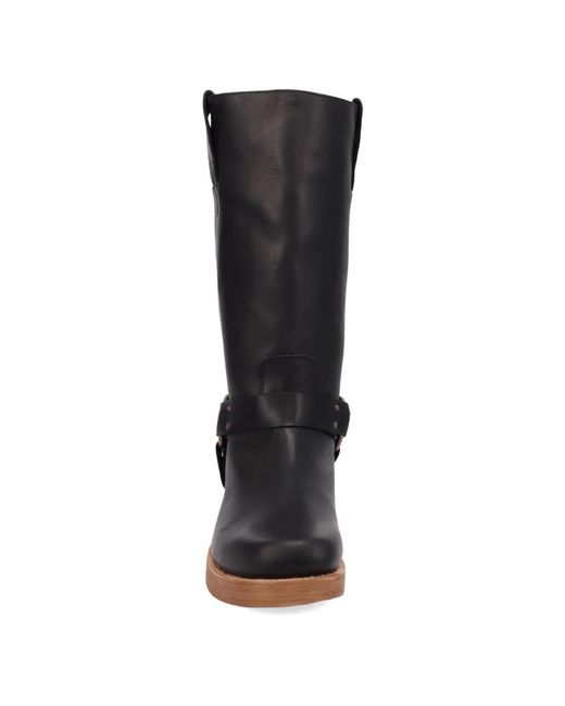 Dingo Black Rip Leather Boot for men