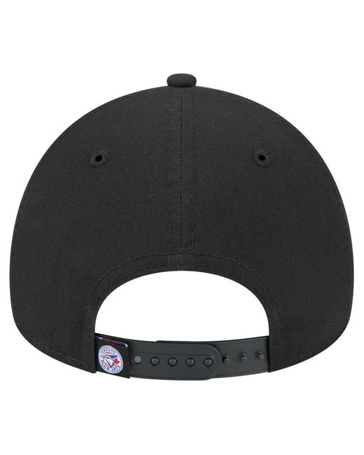 KTZ Black Toronto Blue Jays 9forty A-frame Adjustable Hat for men