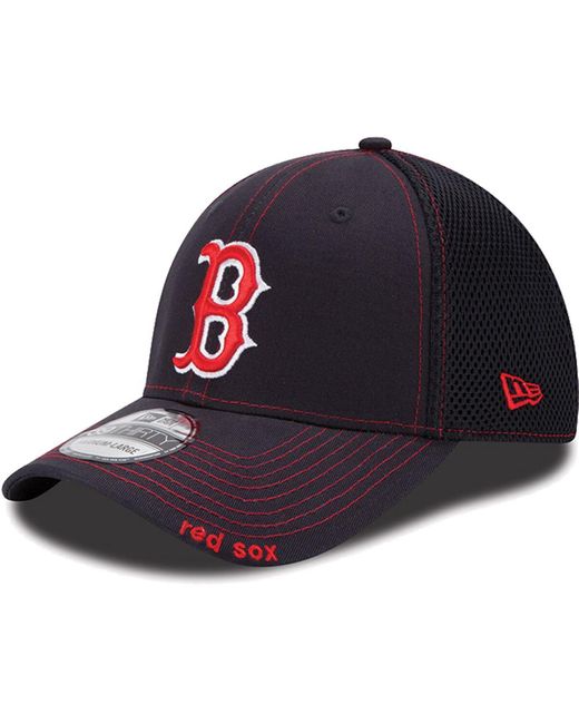 KTZ Boston Red Sox Blue Neo 39thirty Stretch Fit Hat for men