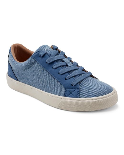 Easy Spirit Blue Lorna Lace-up Casual Round Toe Sneakers