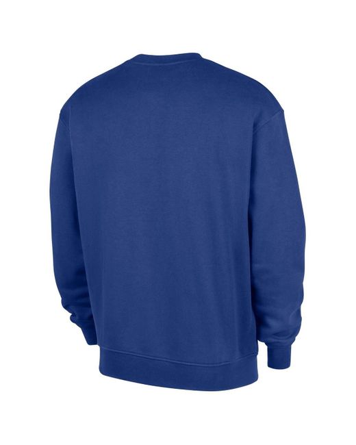 Nike Blue New York Knicks 2025/26 Authentic Practice Club Sweatshirt for men