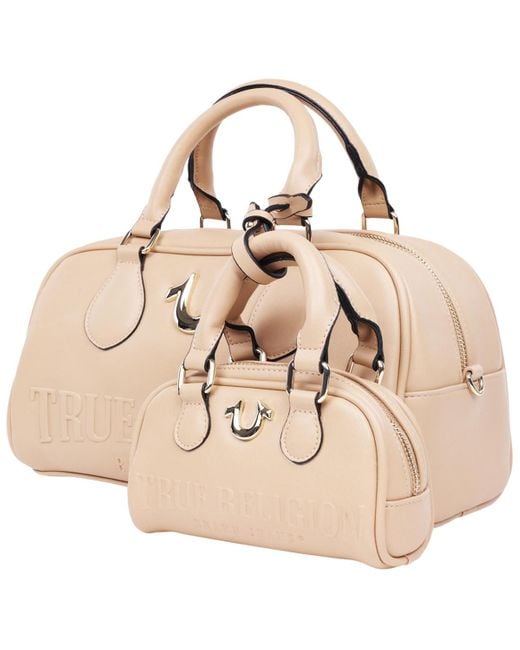 True Religion Natural Logo Satchel
