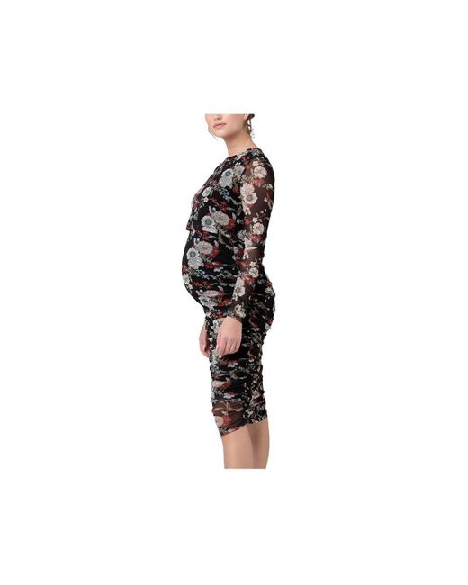 Ripe Maternity Wild Bloom Ruched Nursing Dress Black Lyst
