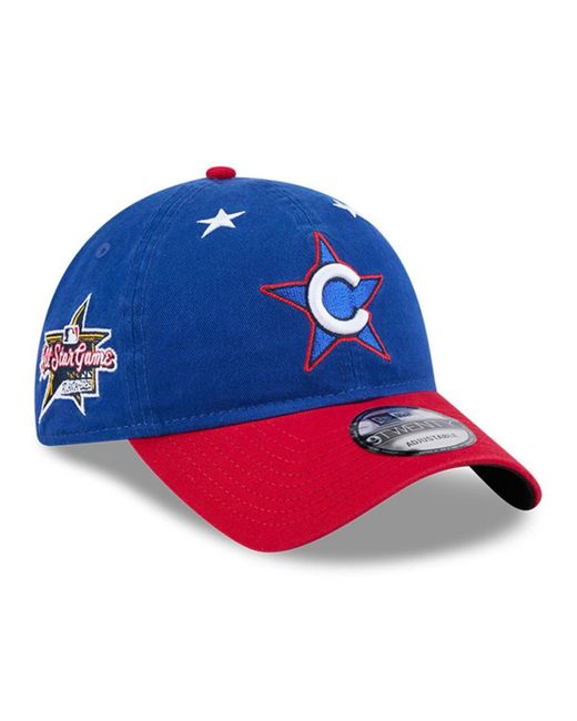 KTZ Blue/red Chicago Cubs 2025 Mlb All-star Game Workout 9twenty Adjustable Hat for men