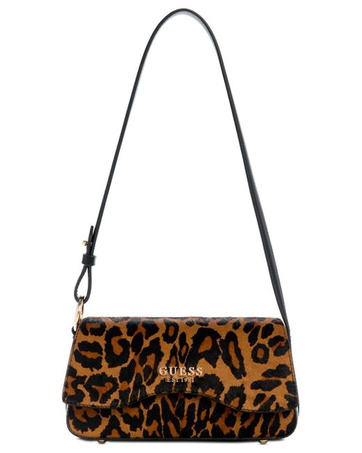 Guess Black Domitilla Small Flap Shoulder Bag