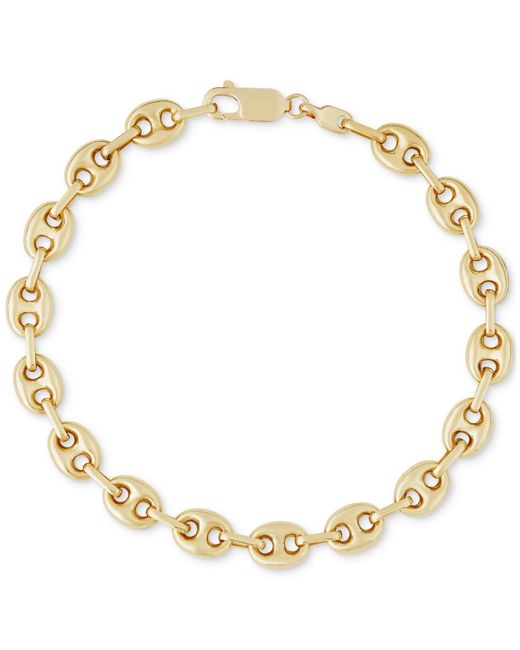 Macy's Polished Mariner Link Chain Bracelet in Metallic for Men Lyst
