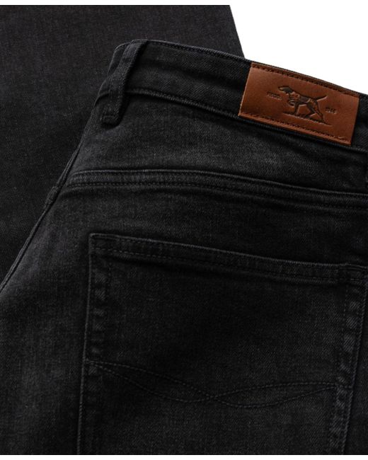Rodd & Gunn Black Lyell Straight Fit Denim Jeans for men