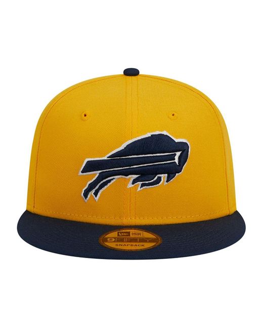 Men's New Era Gold Buffalo Bills Color Pack 59FIFTY Fitted Hat