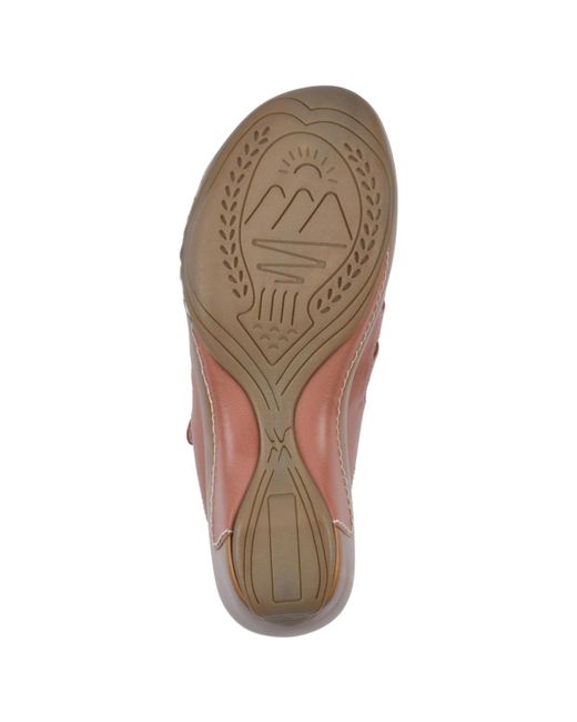White Mountain Brown Valencia Slip-on Clog Sandals