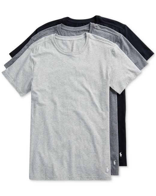 Polo Ralph Lauren Gray 3-pk. Slim-fit Stretch Undershirts for men
