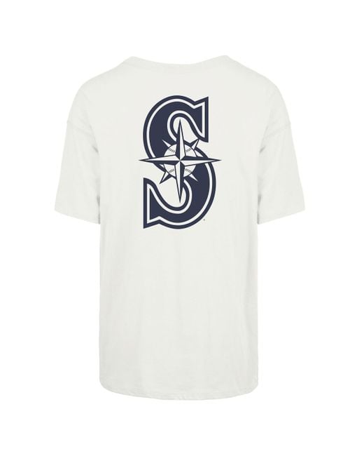 '47 White Seattle Mariners Show Off Boyfriend T-shirt