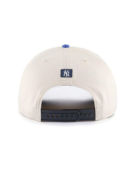 '47 White Cream/navy New York Yankees Fiji Rope Hitch Adjustable Hat for men