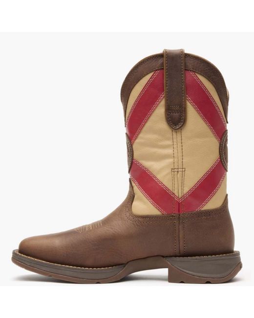 Durango Brown Rebel By Florida State Flag Western Boot for men