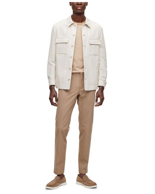 Boss Natural Boss By Stretch Slim-fit Trousers for men
