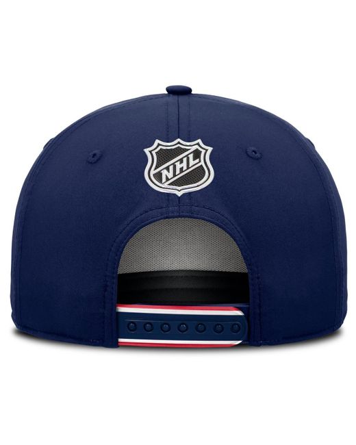 Fanatics Columbus Blue Jackets 2025 Nhl Draft Authentic Pro On-stage Podium A-frame Adjustable Hat for men