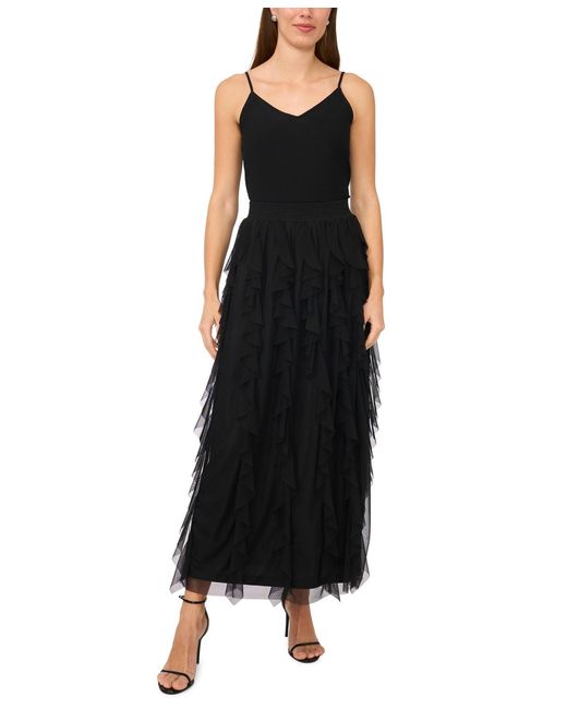 Msk Black Corkscrew Skirt