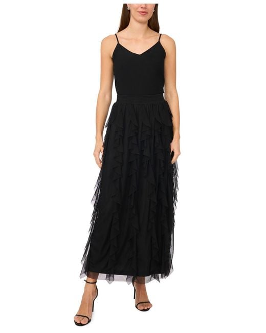 Msk Black Corkscrew Skirt