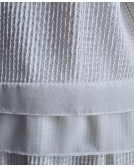 DKNY Blue Crew Neck Layered Top