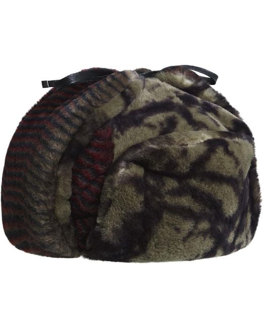 Kangol Black Wild Fur Trapper for men