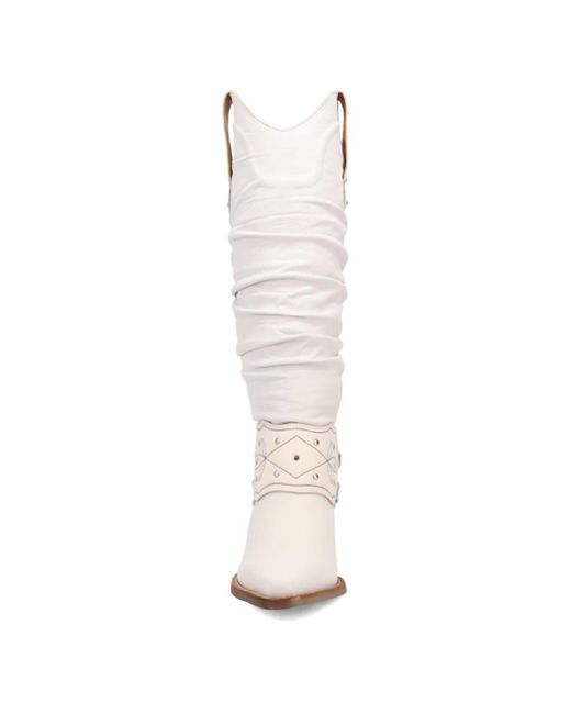 Dingo White Grit N' Grace Leather Boot