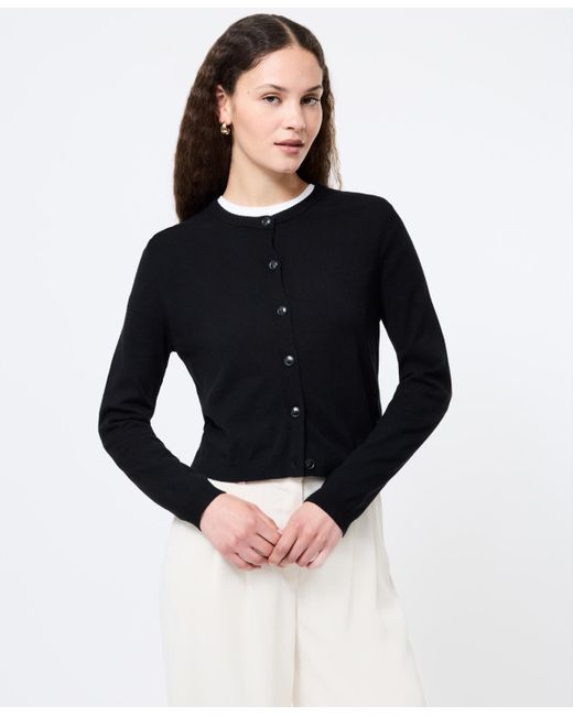 French Connection Black Cosysoft Fitted Cardigan Sweater