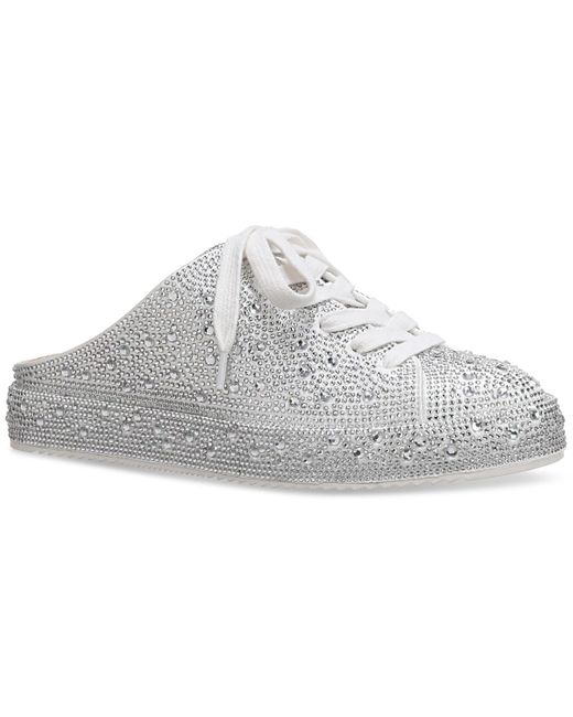 INC International Concepts White Larisaa Embellished Mule Sneakers