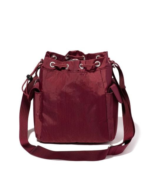 Baggallini Purple Drawstring Crossbody Bag