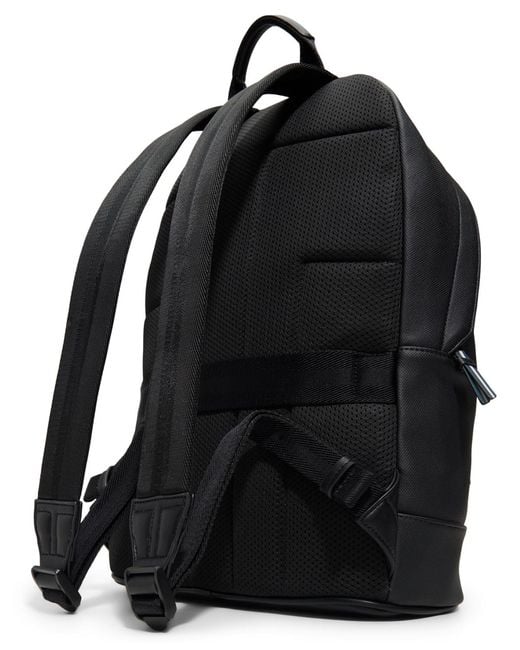Ted Baker Black Dawson Top Zipper Backpack