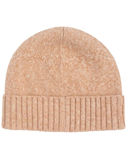 Ralph Lauren Natural Two Button Knit Beanie