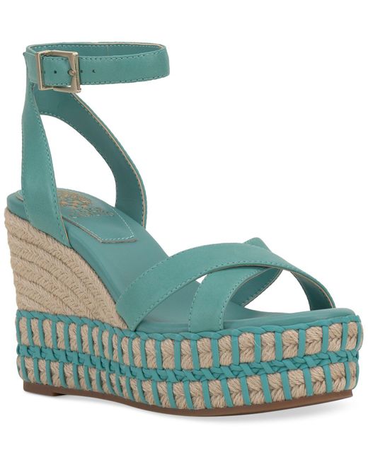 Vince Camuto Fettana Ankle-strap Espadrille Platform Wedge Sandals in ...