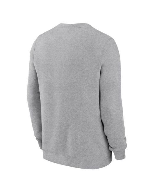 Nike Gray Tampa Bay Buccaneers Primetime Club Fleece Pullover Sweatshirt for men