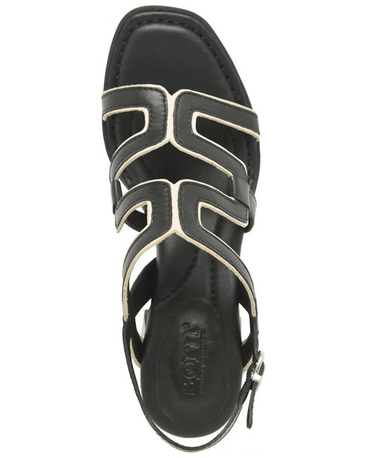 Born Black Sofia Square Toe Sandals