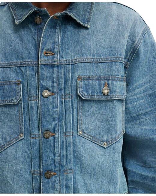 Cotton On Blue Denim Rinse Jacket for men