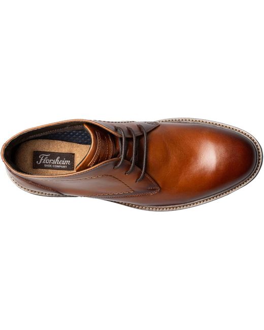 Florsheim Brown Forge Plain Toe Chukka Boot for men