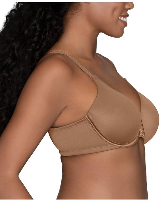 Vanity Fair Brown Beauty Back Smoothing Full-figure Contour Bra 76380
